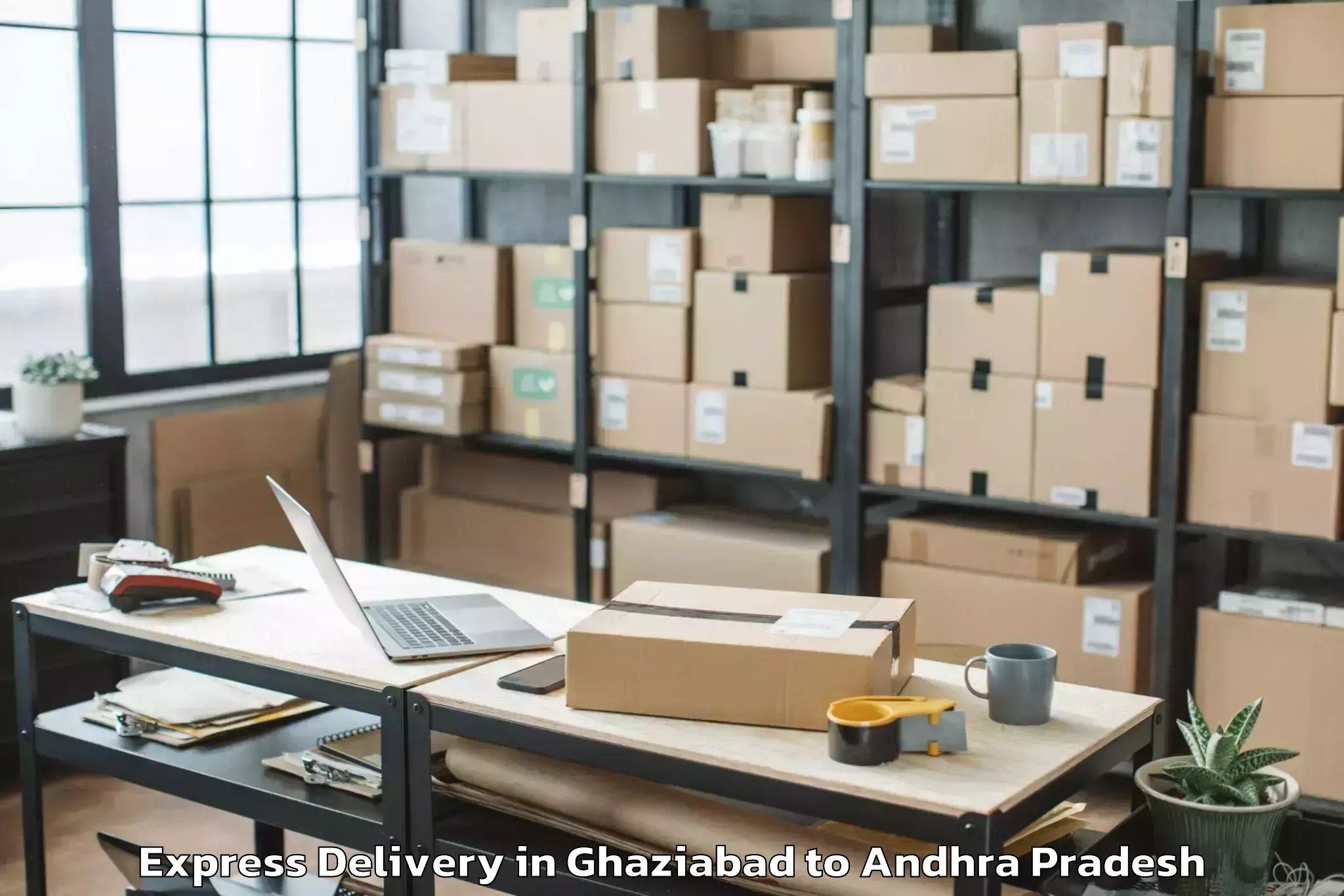 Professional Ghaziabad to Yadiki Express Delivery